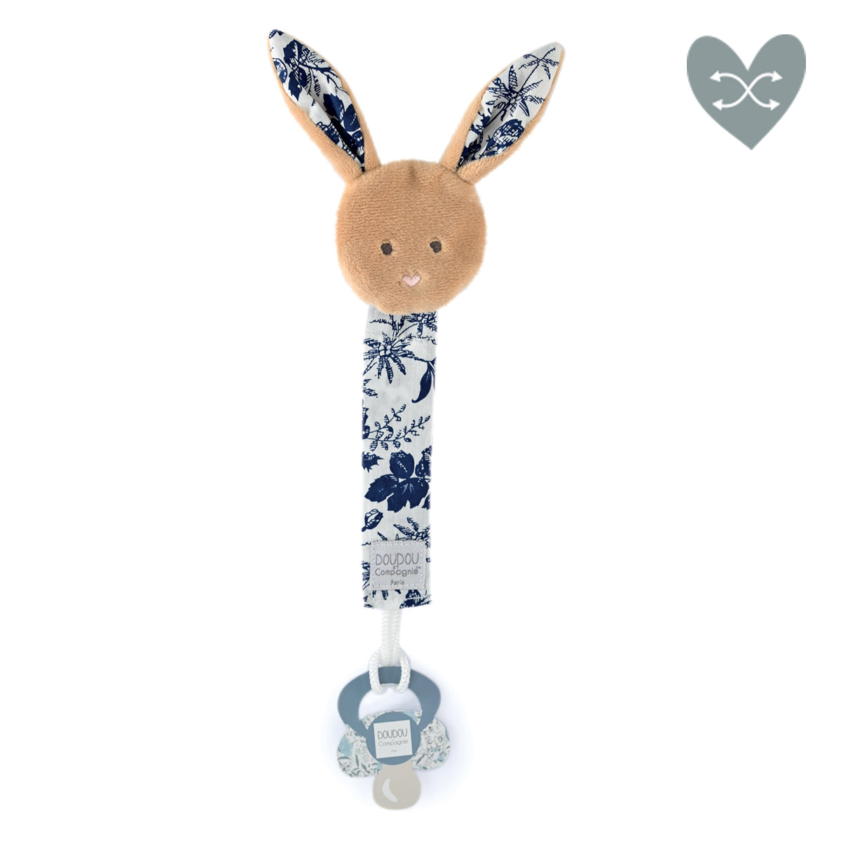 Boh'aime Rabbit Pacifier Clip