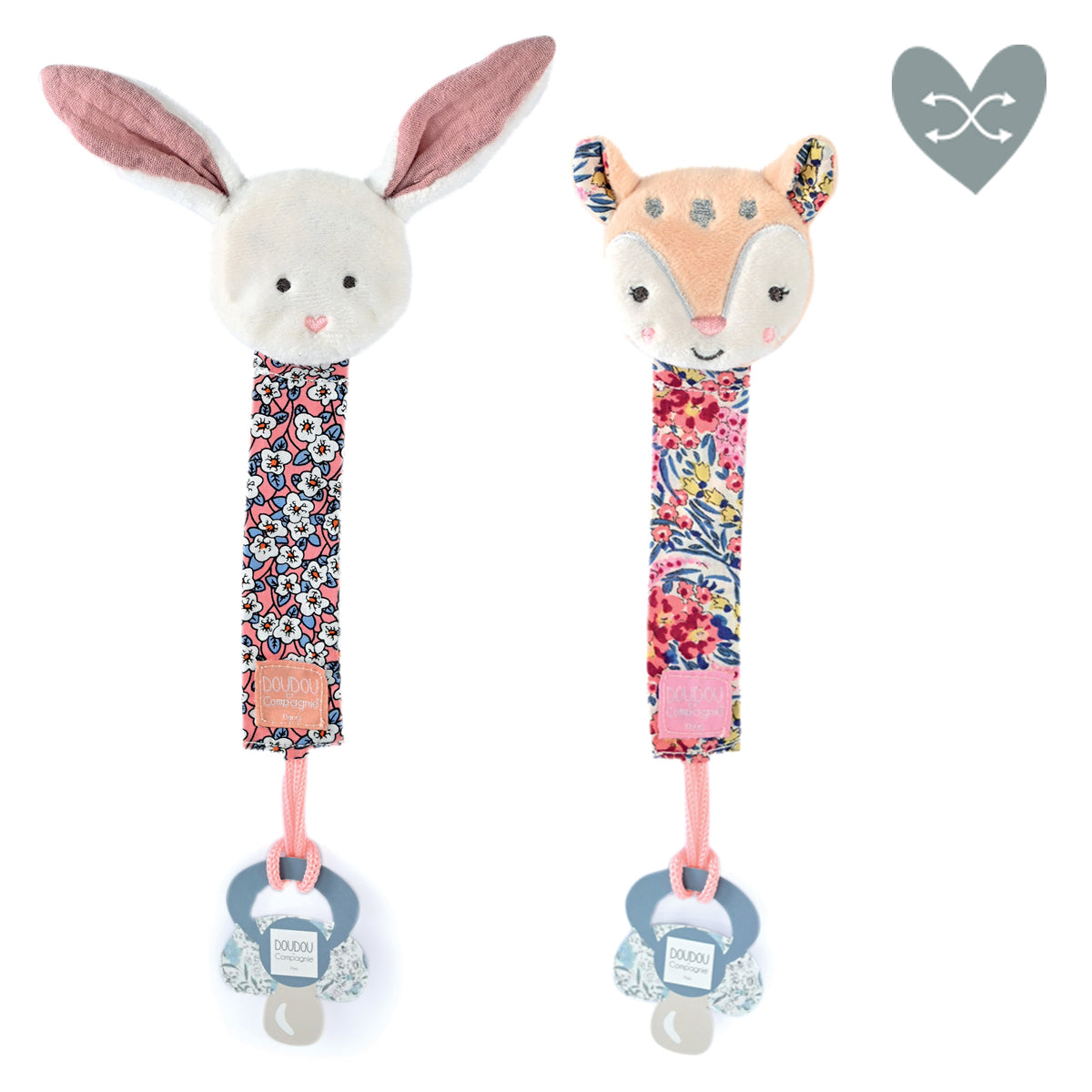 Boh'aime Rabbit Pacifier Clip