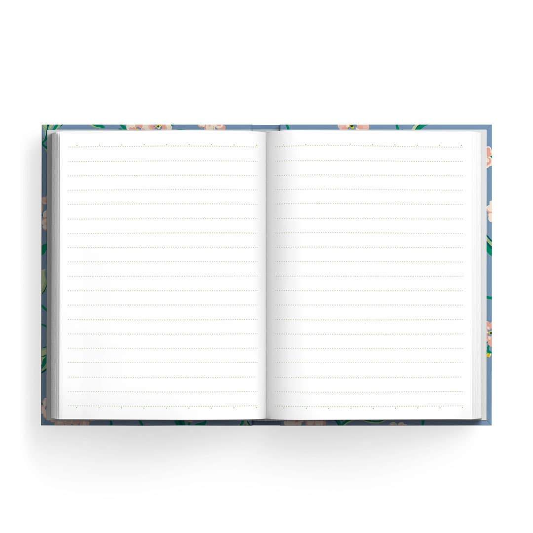 Cath Kidston Slate Grey Floral Notebook