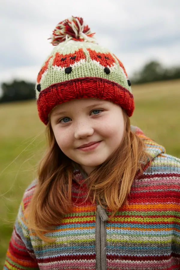 Kids Animal Bobble Hat Fox