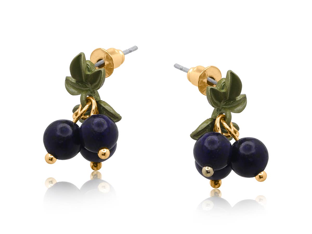 Gora | Blueberry Stud Earrings