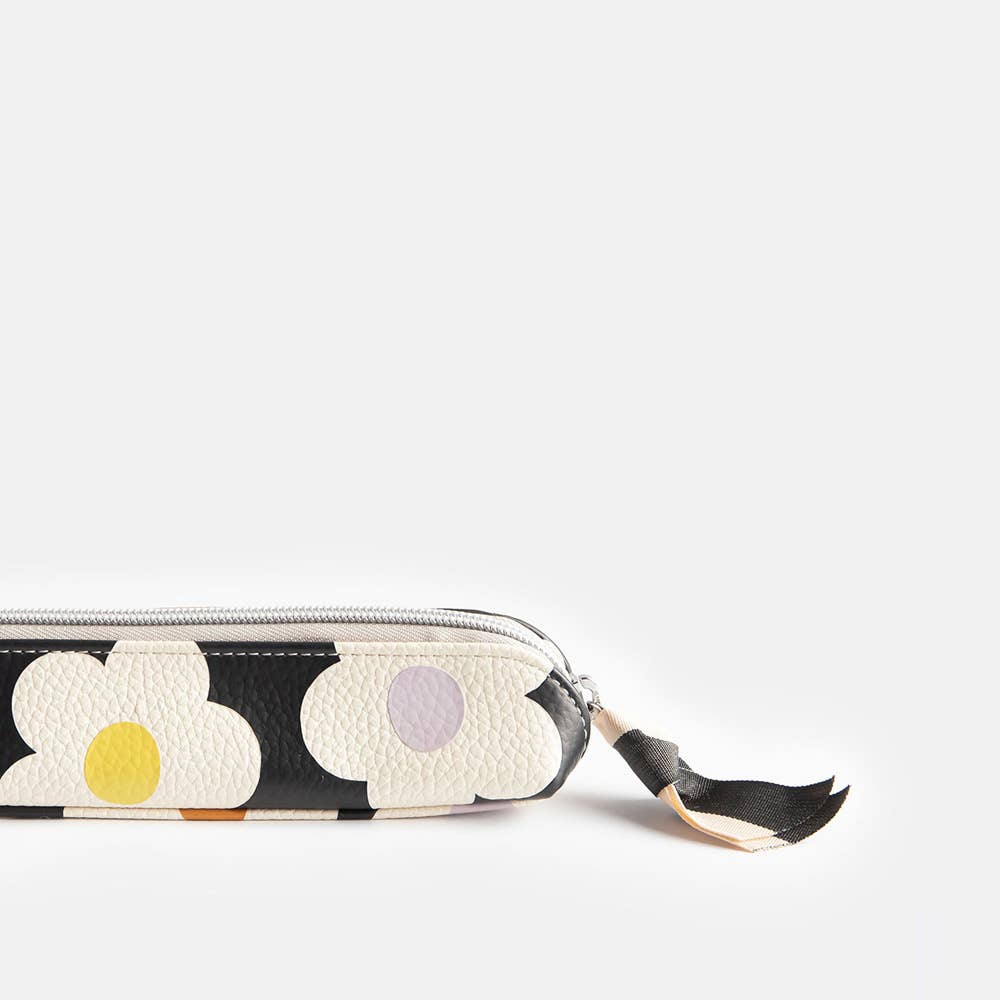 Multi Flower Charcoal Pencil Case