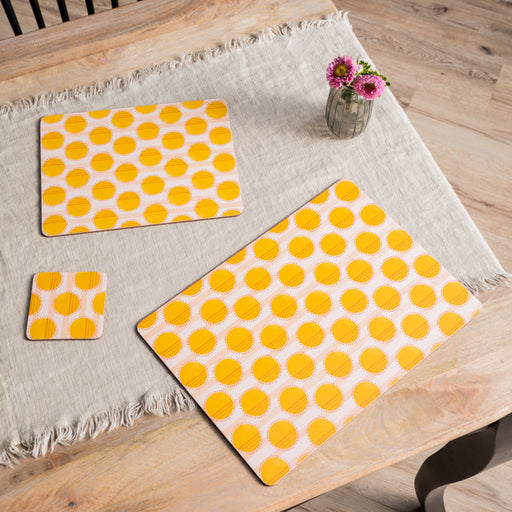 Yellow Spots | 4 Coasters