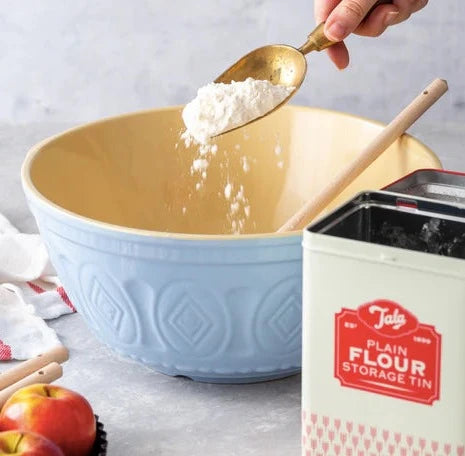 Blue & Cream | 31cm Embossed Mixing Bowl