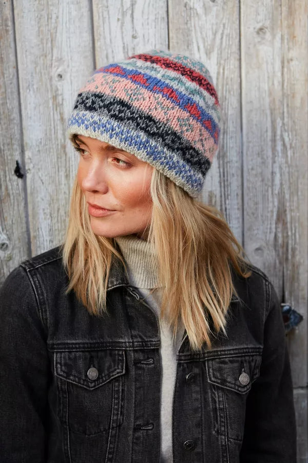 Classic Fairisle Beanie Oatmeal