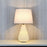 Fallon 2 Light Table Lamp Pearl White