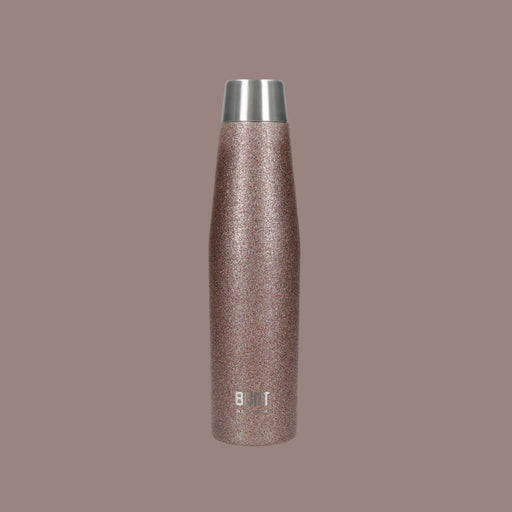 Built Rose Gold Glitter Hydration Bottle