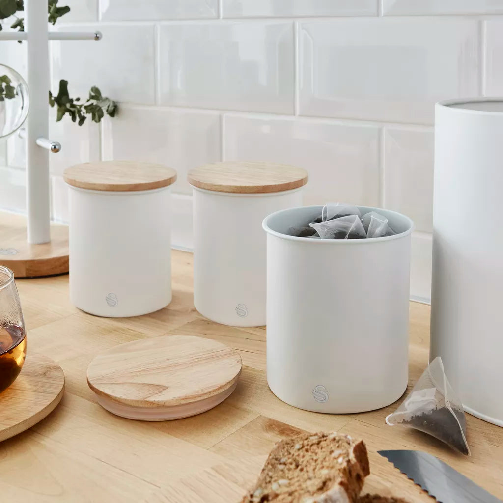 Storage Canisters Set of 3 | White