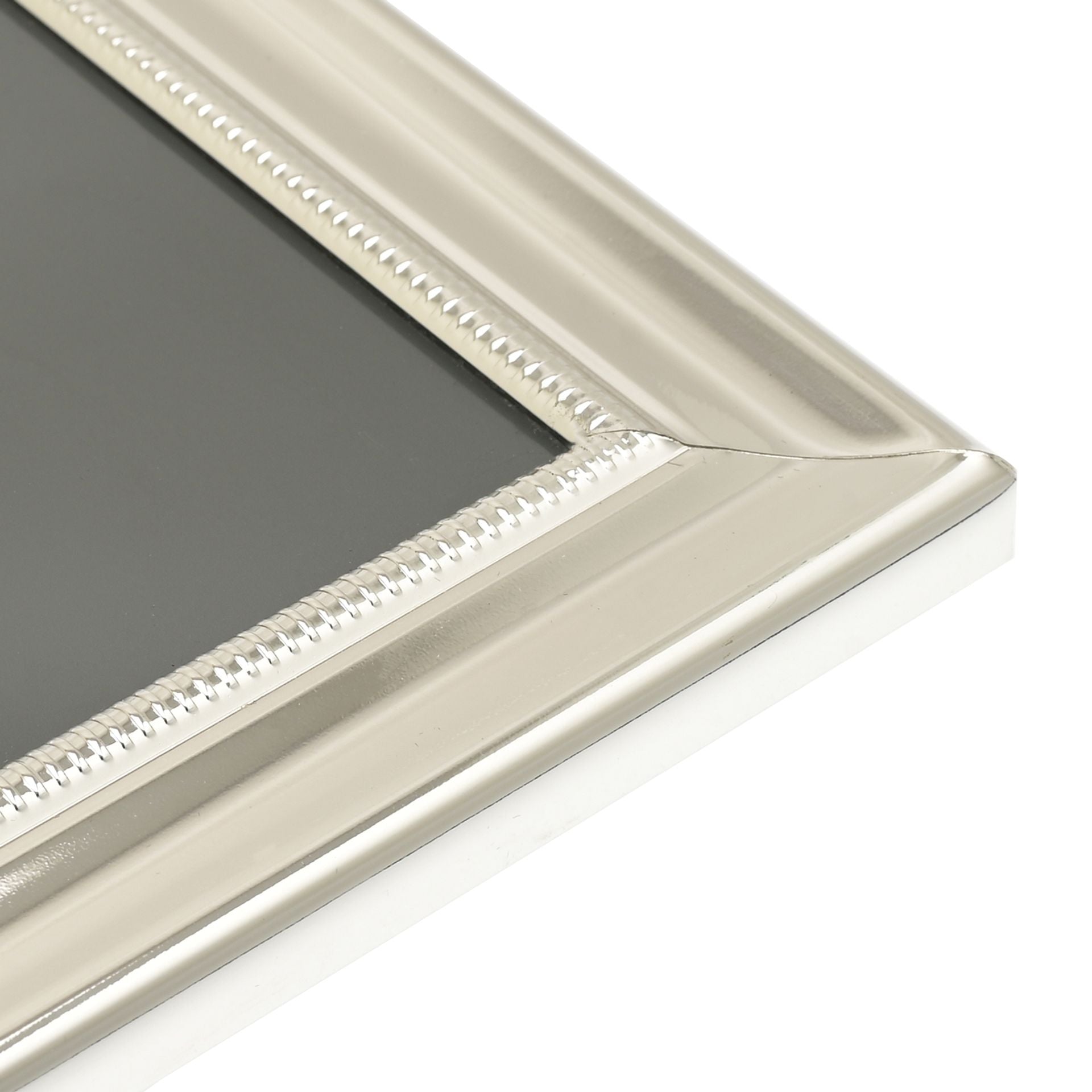 Silverplated Beaded Photo Frames