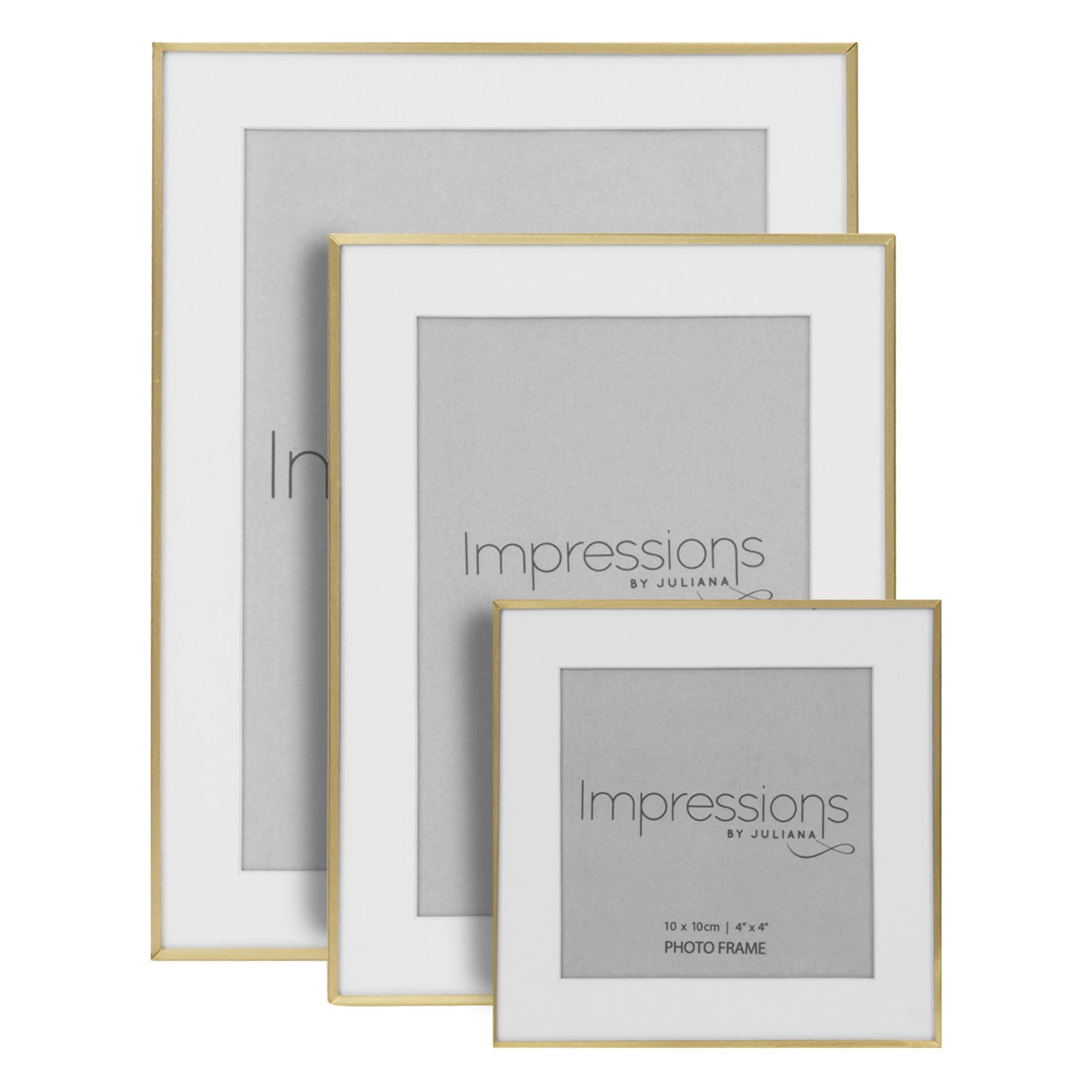 Brushed Brass Photo Frames