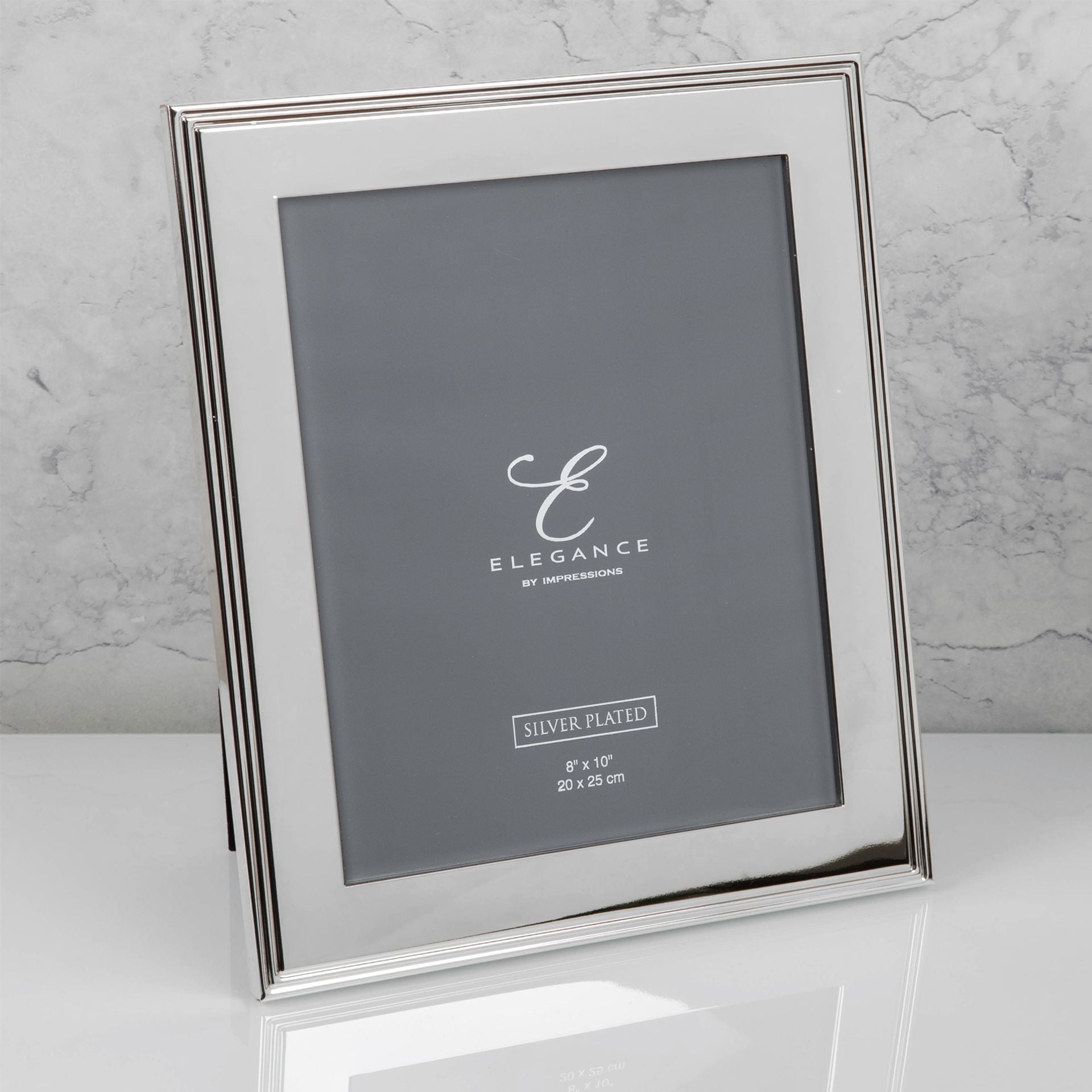 Silver Plated Rib Edge Frame