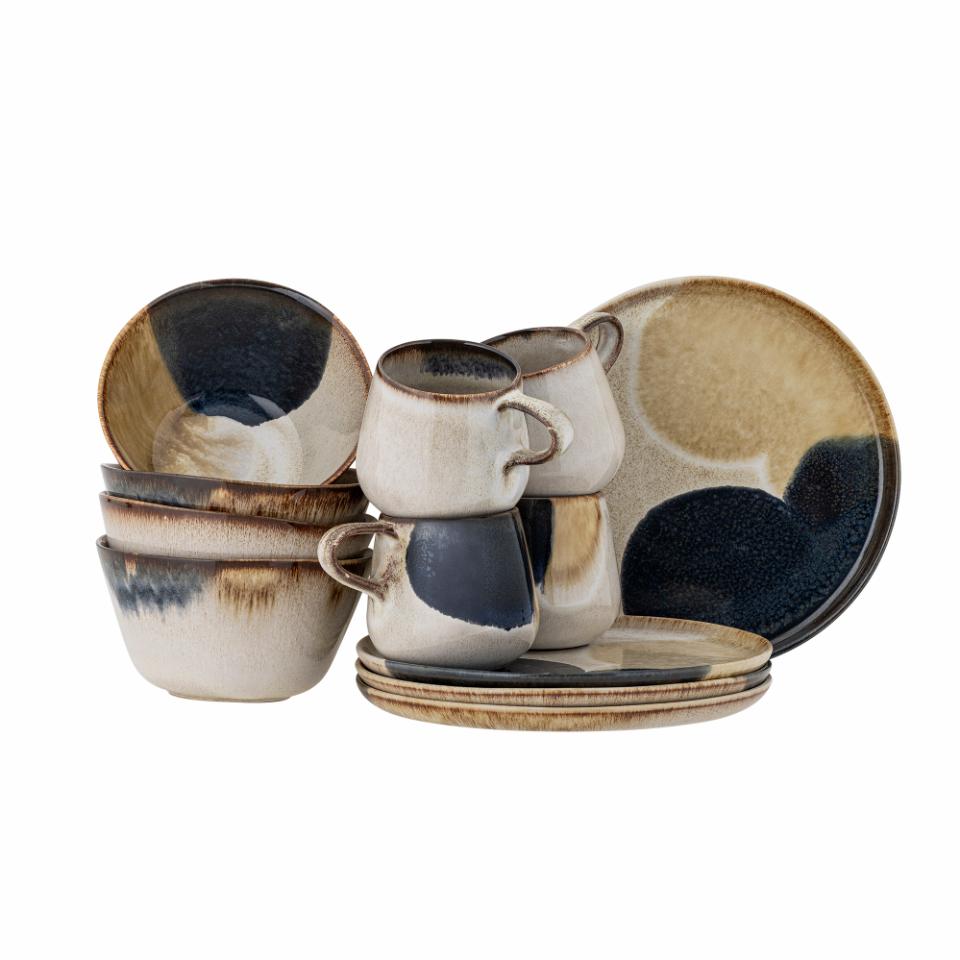 Jules Breakfast Set | Grey Stoneware