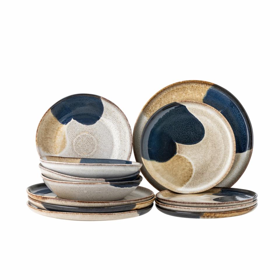 Jules Dinnerware Set | Grey Stoneware