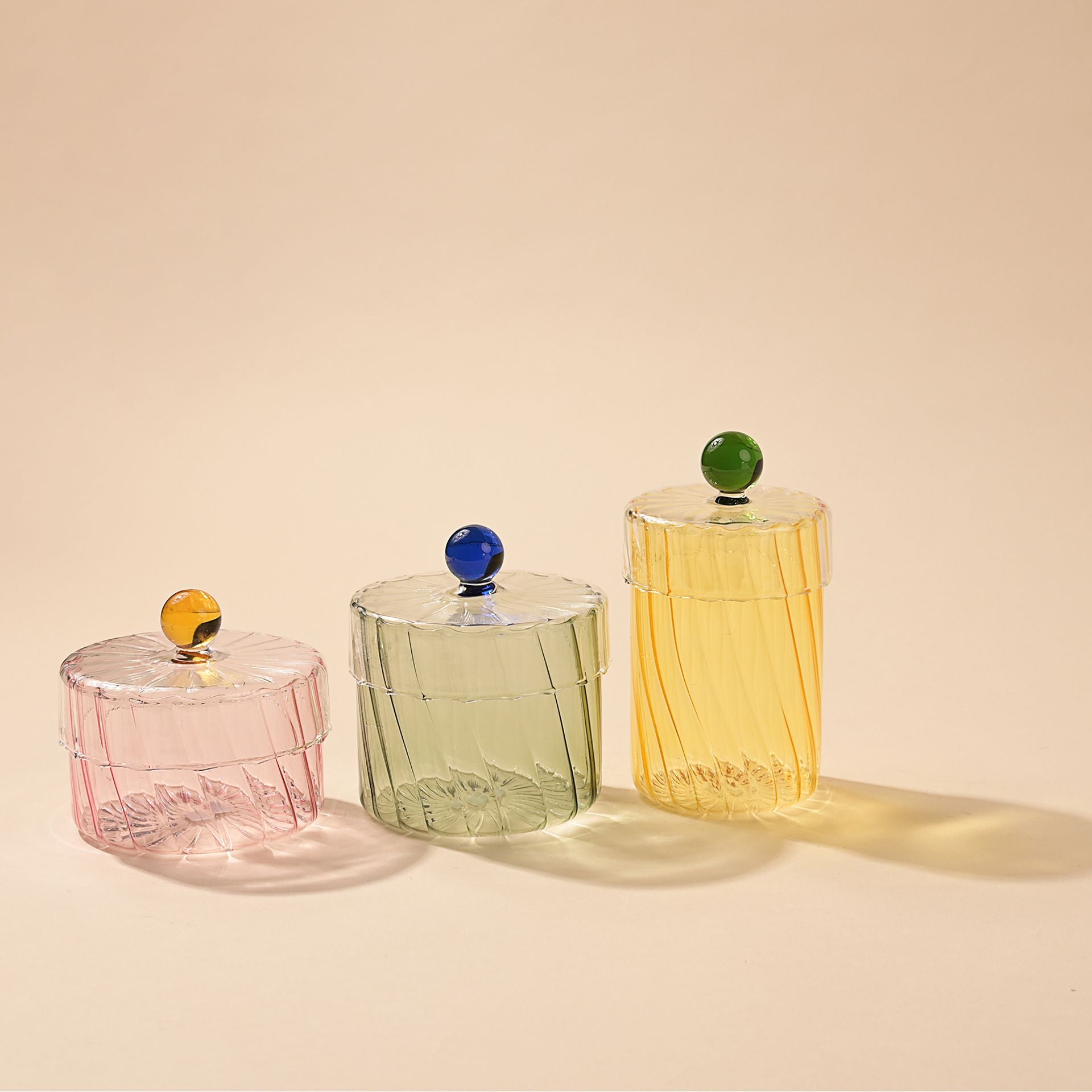 Glass Trinket Box | Pink