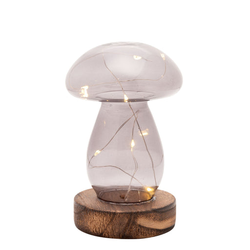 Medium LED Glass Mushroom