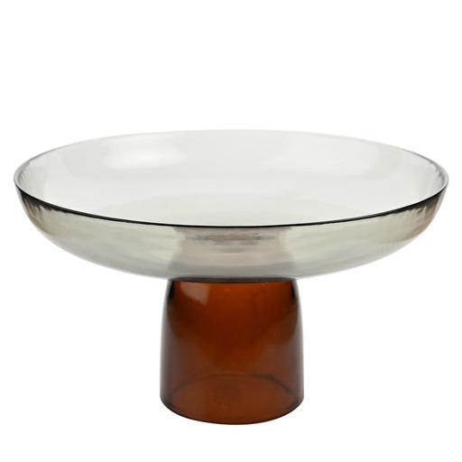 Tall Elevated Glass Bowl