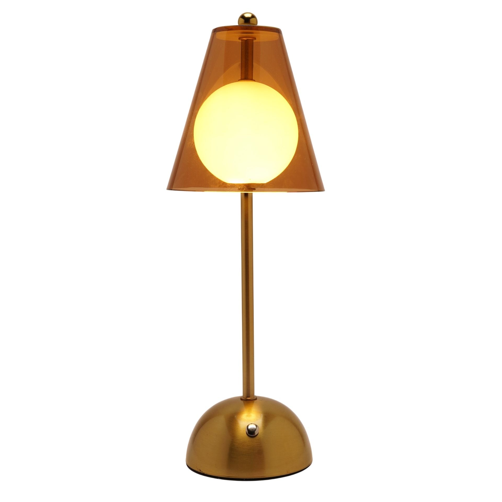 Hestia | Bronze Glass Ball LED Touch Table Lamp