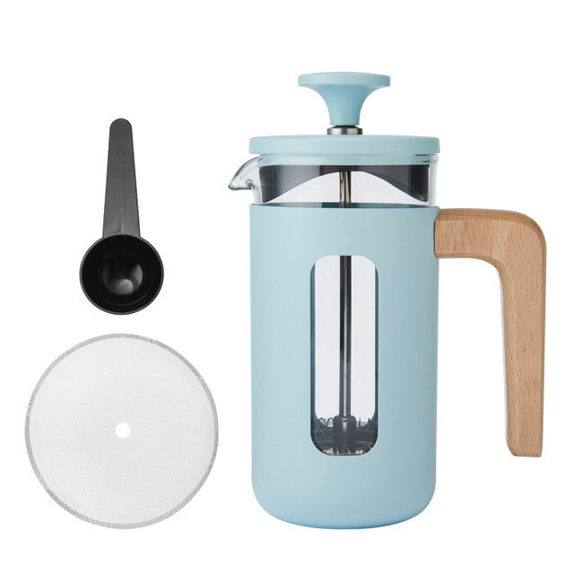 Pisa 3 Cup Cafetiere | Sky Blue
