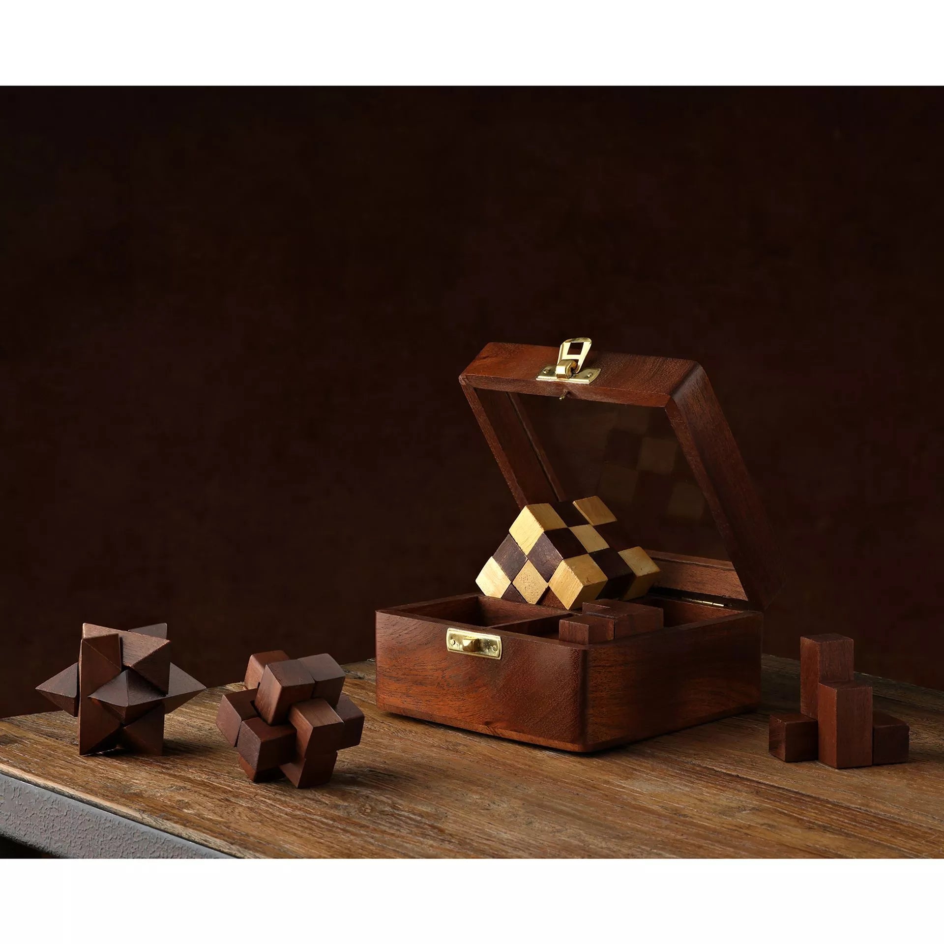 Wooden Puzzles | 4 Piece Set