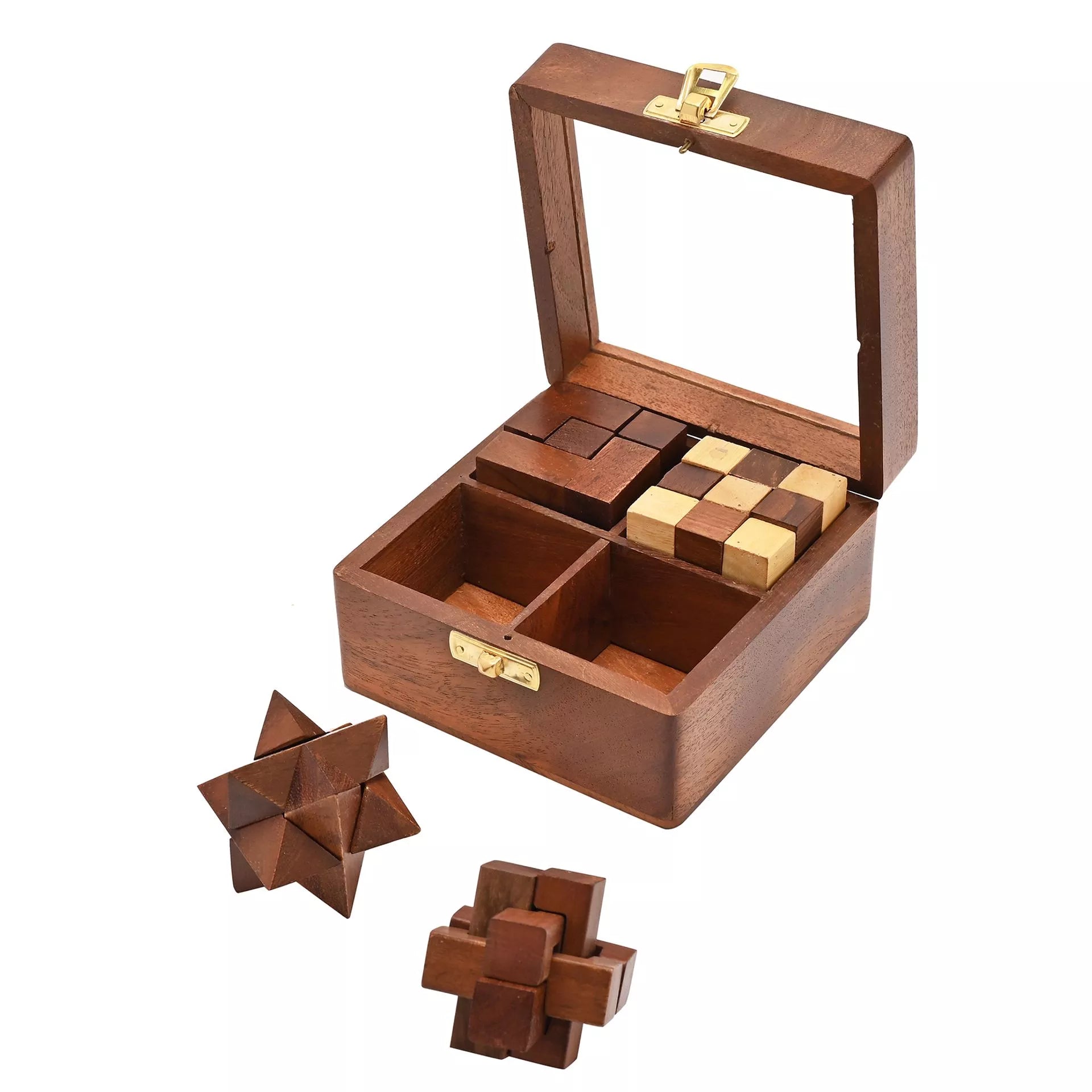 Wooden Puzzles | 4 Piece Set