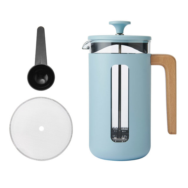 Pisa 8 Cup Cafetiere | Sky Blue