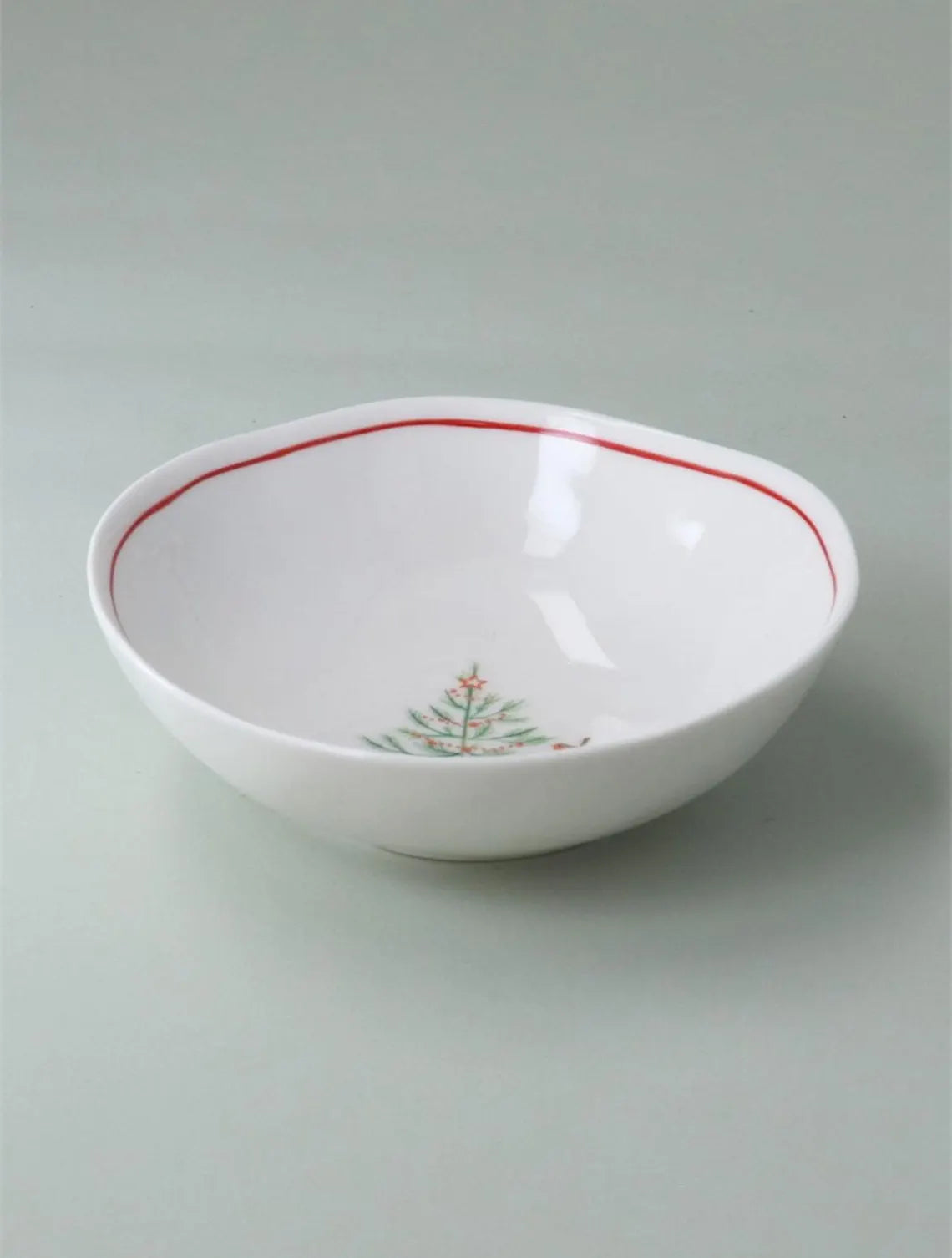 Stoneware Bowl 13cm | Scandi Trees