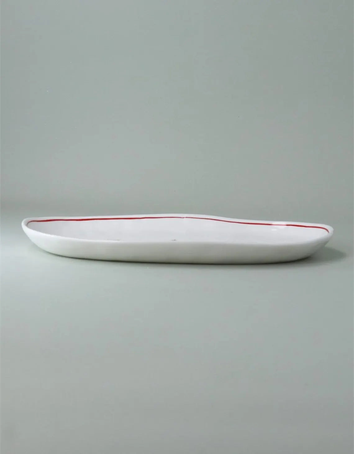 Stoneware Oval Plate 27cm | Scandi Trees