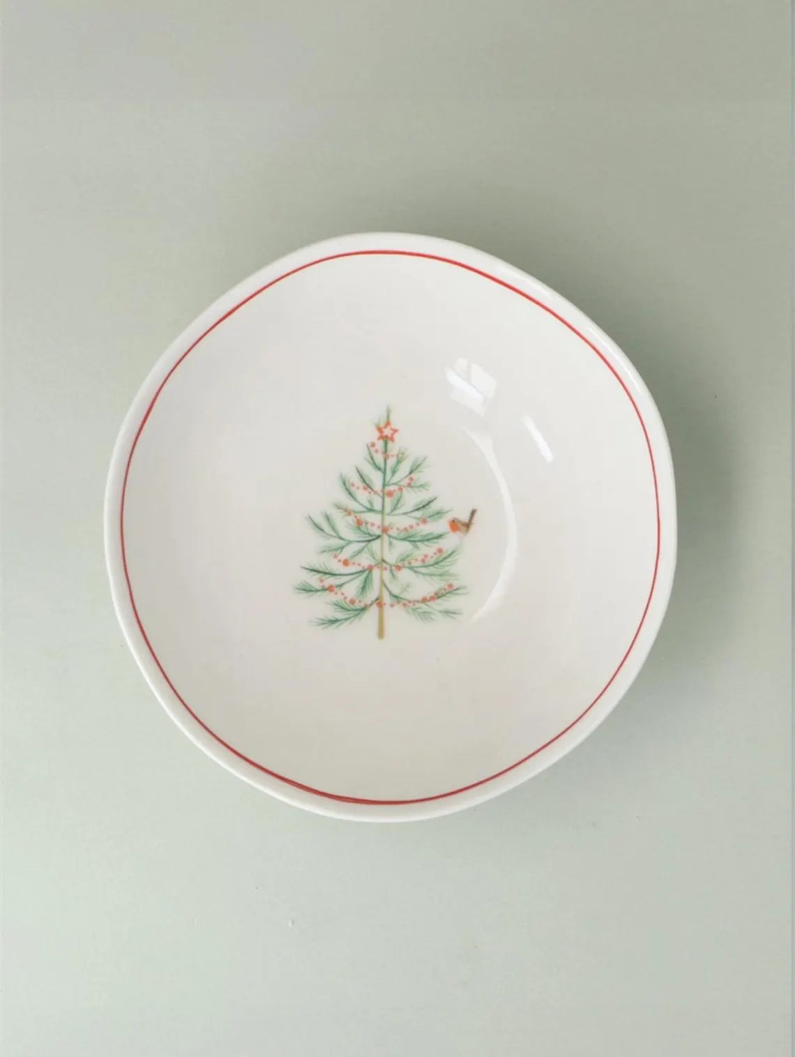 Stoneware Bowl 13cm | Scandi Trees