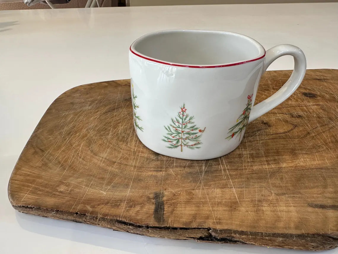 Stoneware Mug 7cm | Scandi Trees