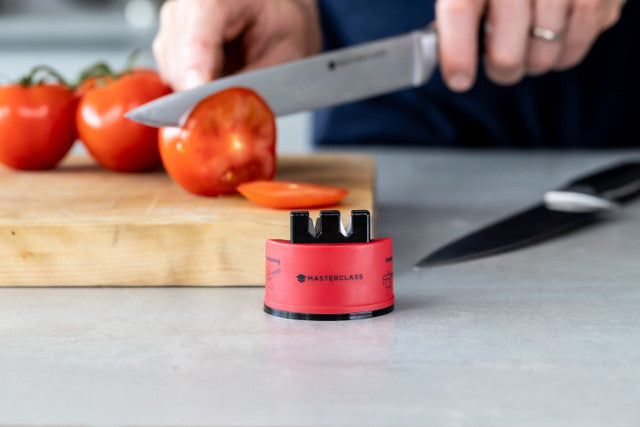 Red Smart Sharp Dual Knife Sharpener
