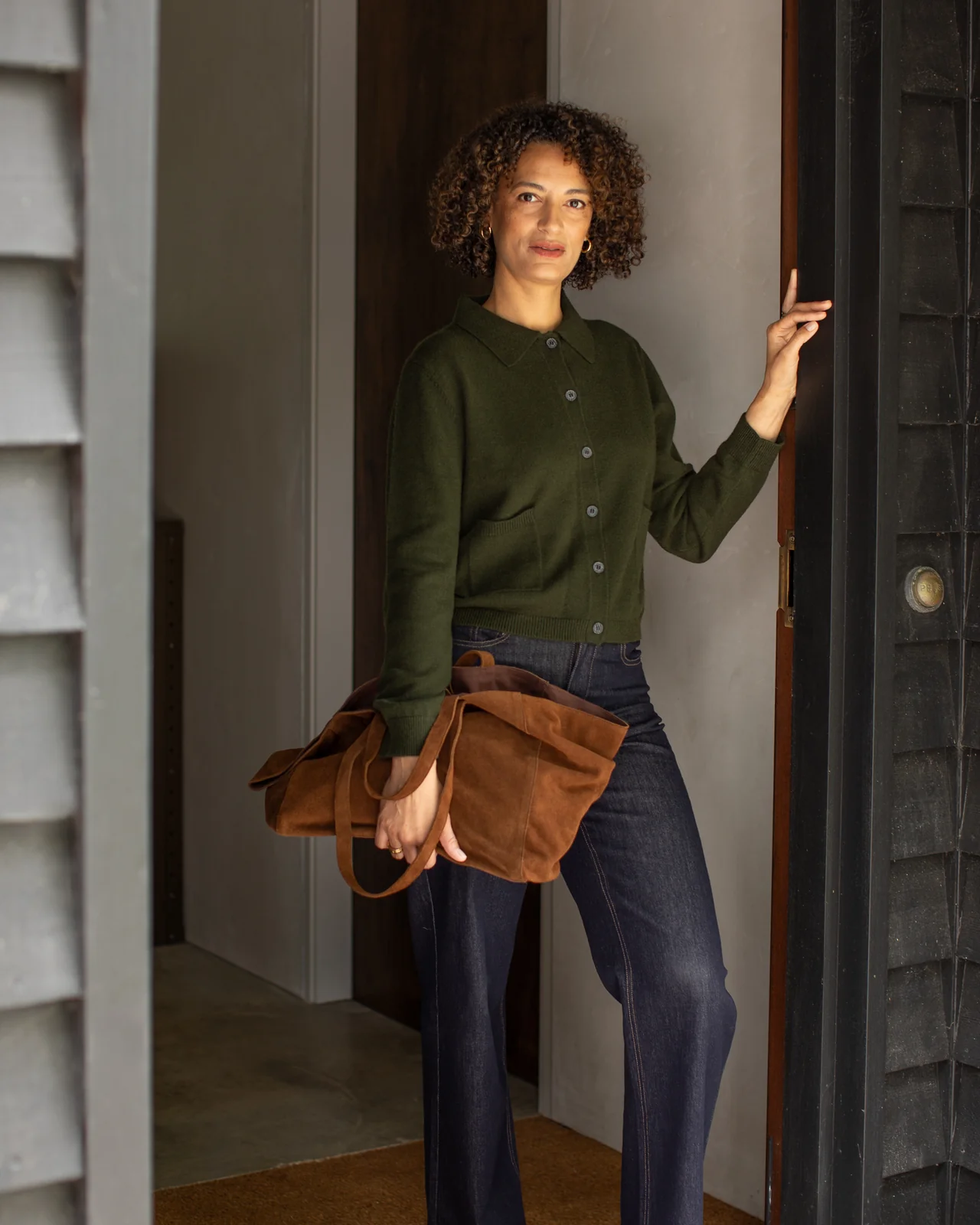 Eden Cardigan | Dark Olive