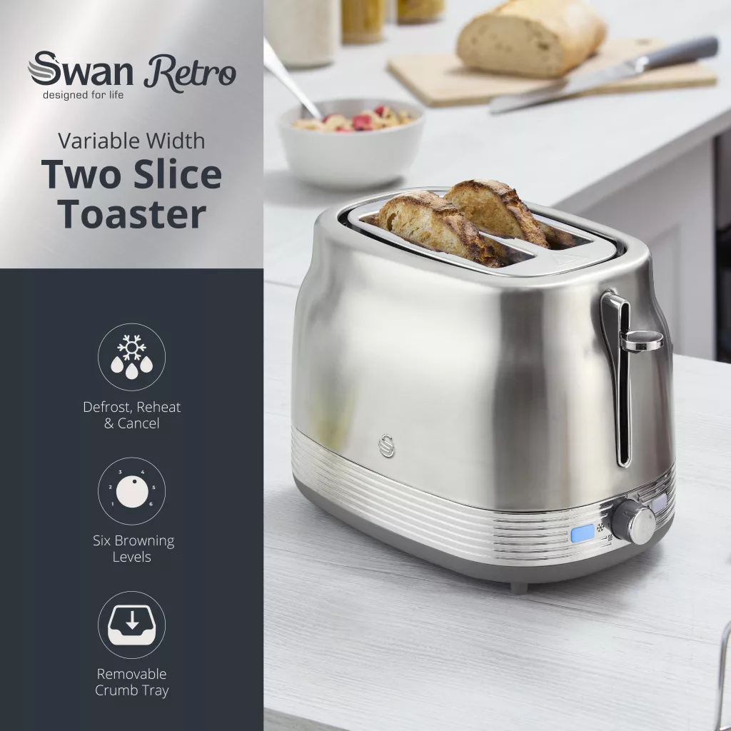 Retro Revive 2 Slice Toaster