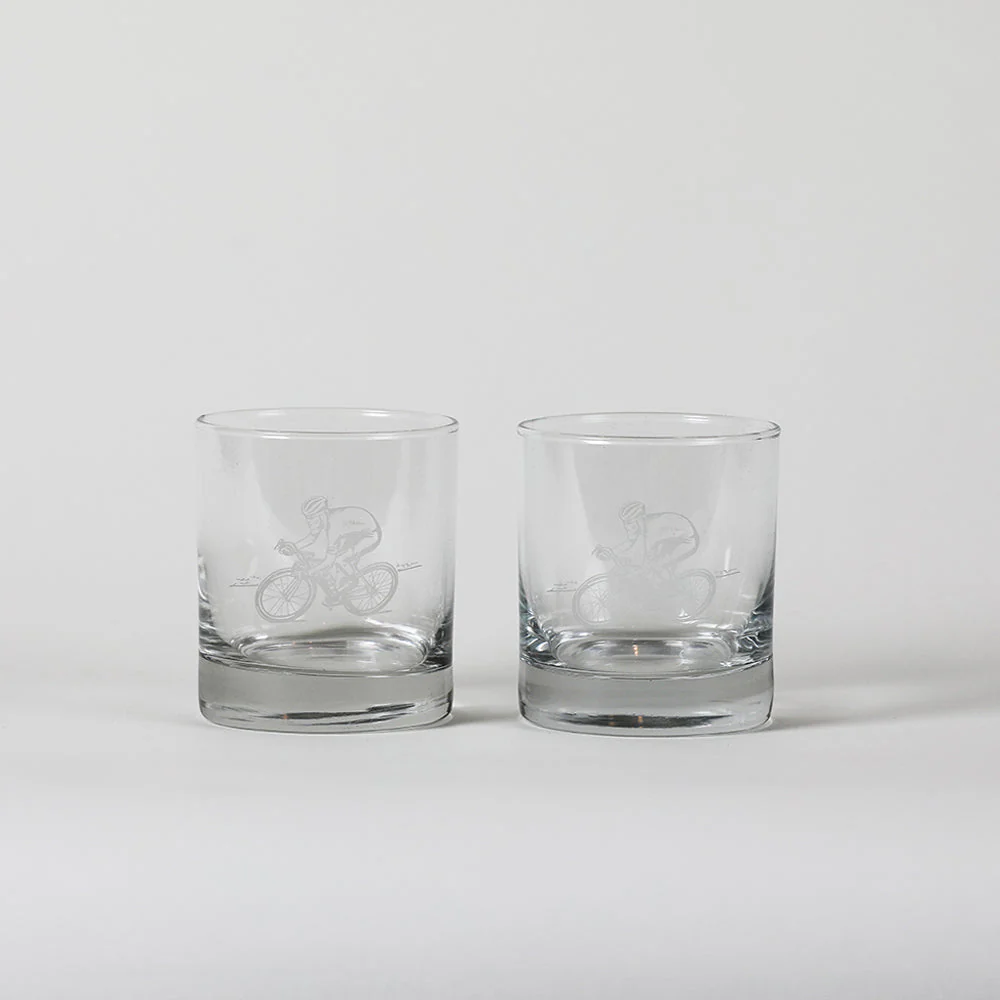 Cycling Glass Tumbler | Set of 2