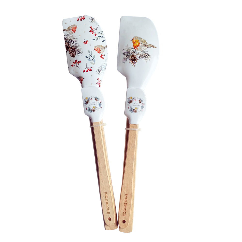 Christmas Robin Baking Spatulas Set