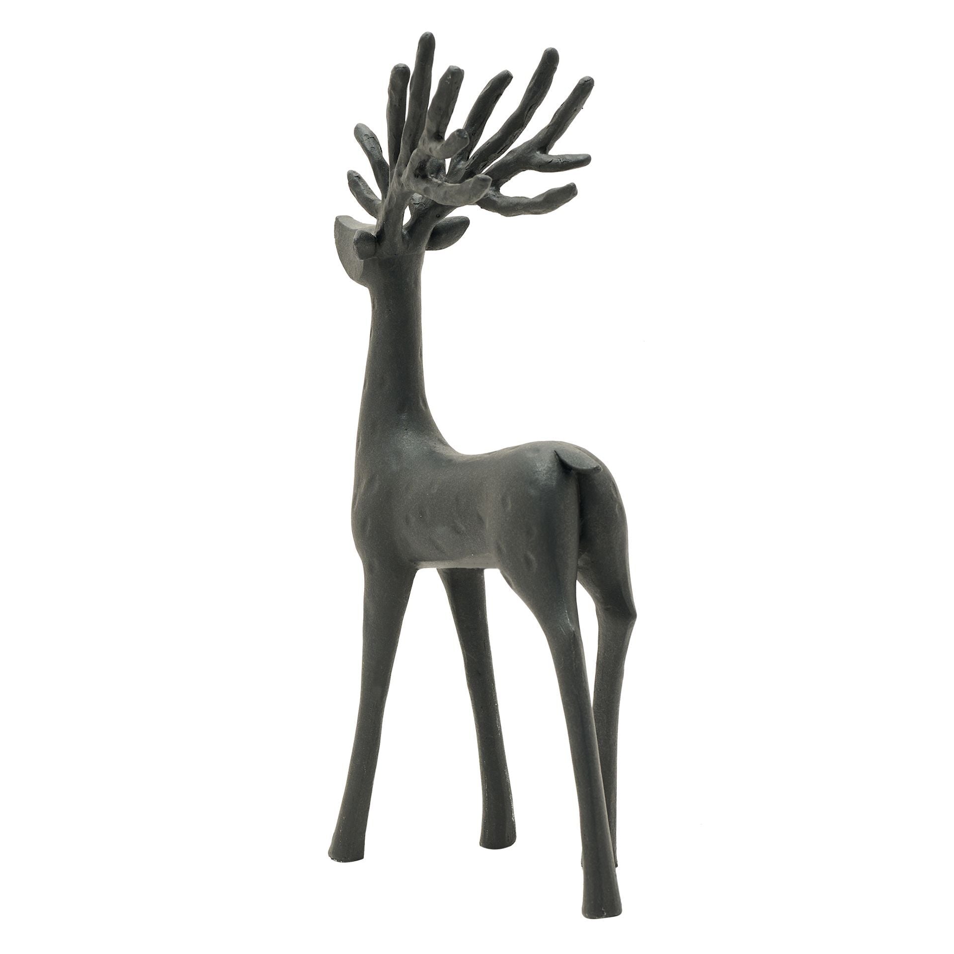 BLACK DEER FIGURINE | 12"