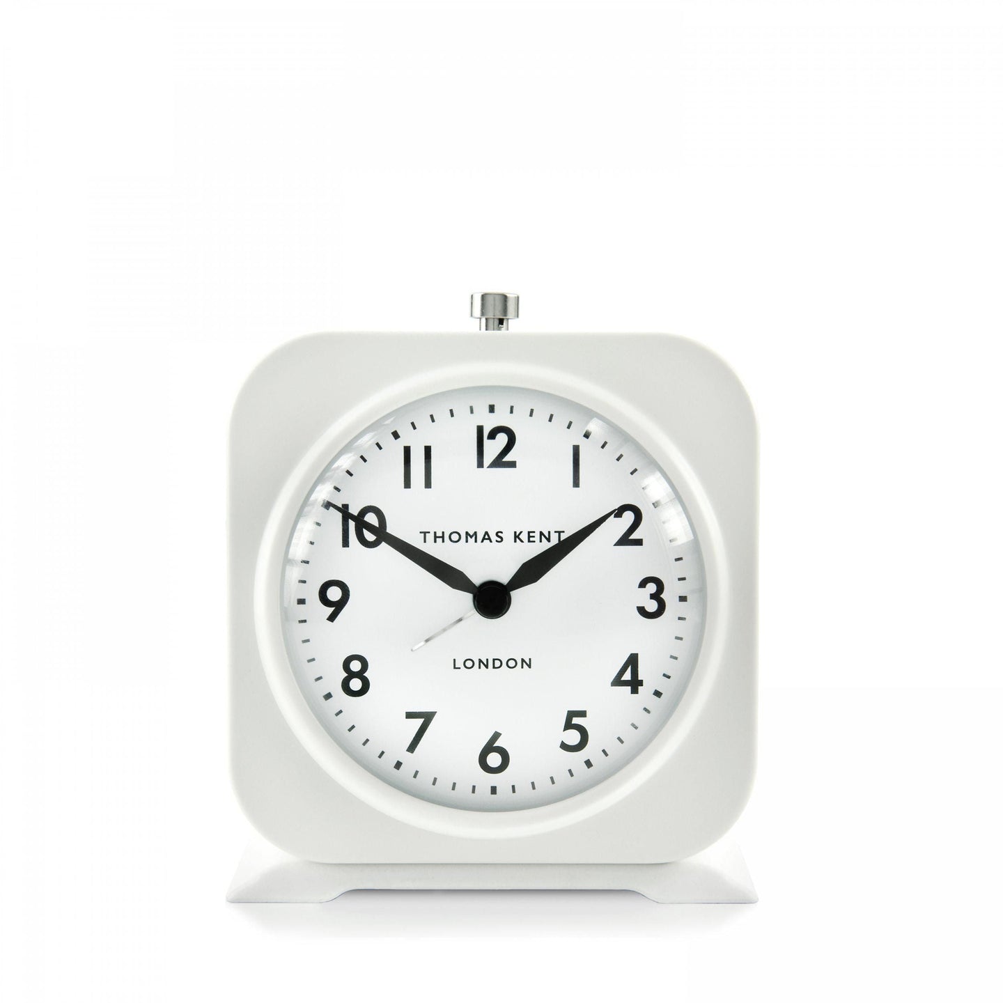 5" Finch Alarm Clock | Snowberry White