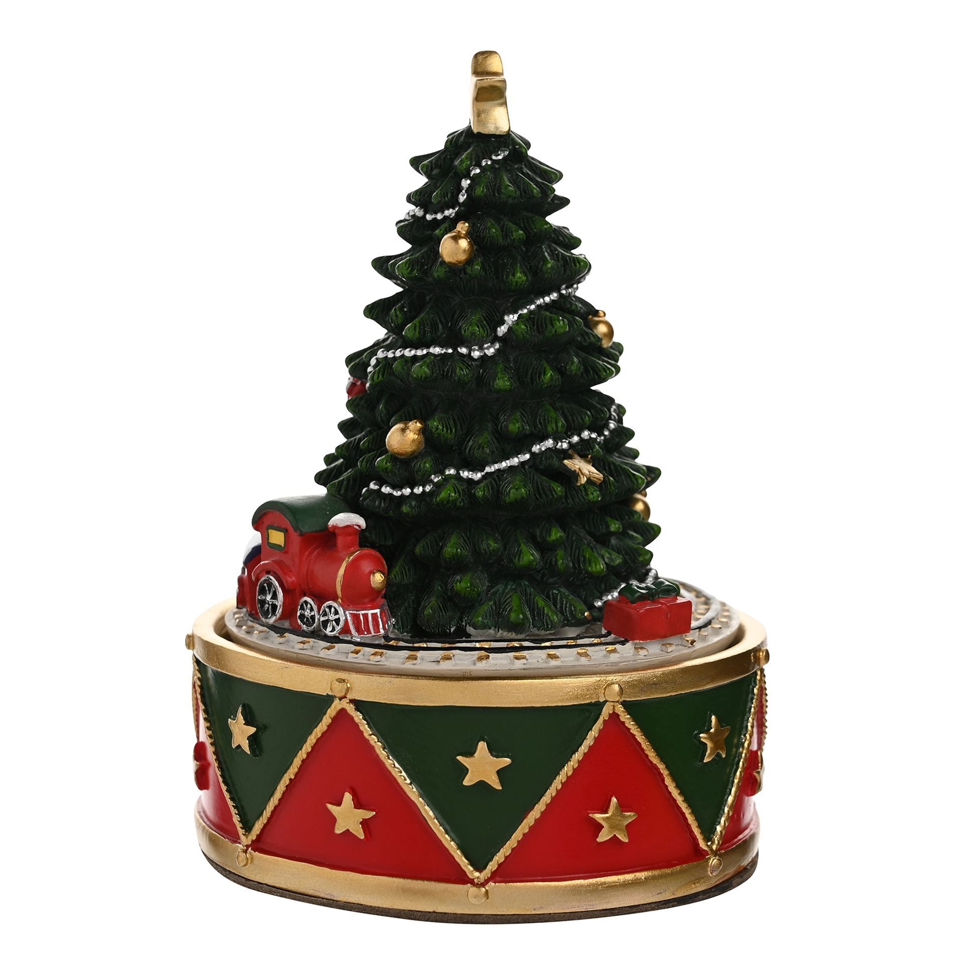 Regal Tidings Christmas Tree & Train Music Box