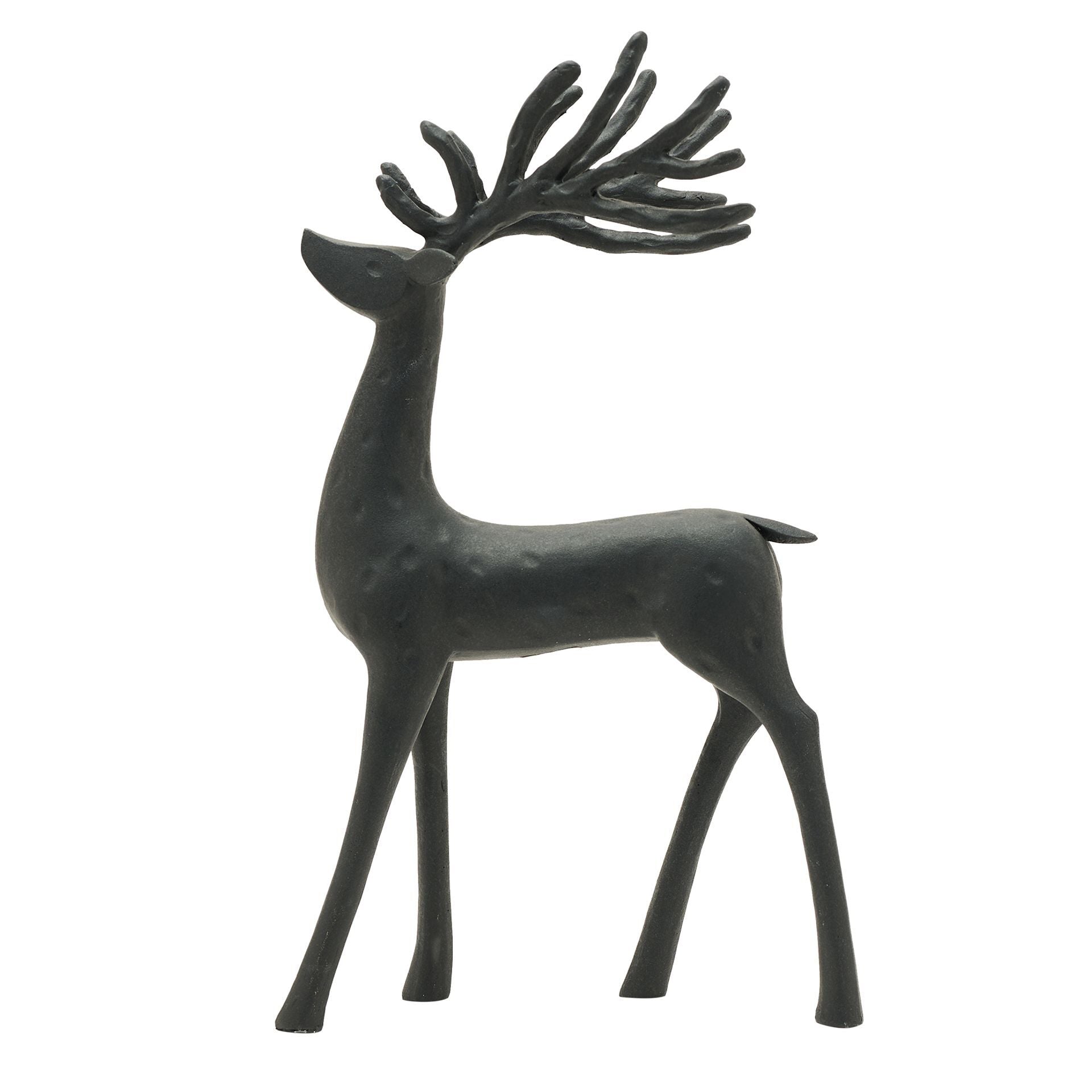 BLACK DEER FIGURINE | 12"