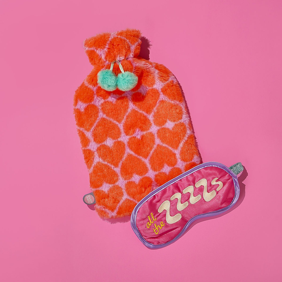 Studio Blom | The Snuggle Is Real | Hot Water Bottle and Silk Eye Mask Gift