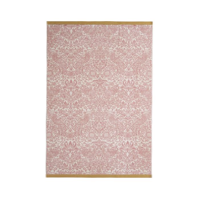 Strawberry Thief | Plaster Pink Bath Sheet