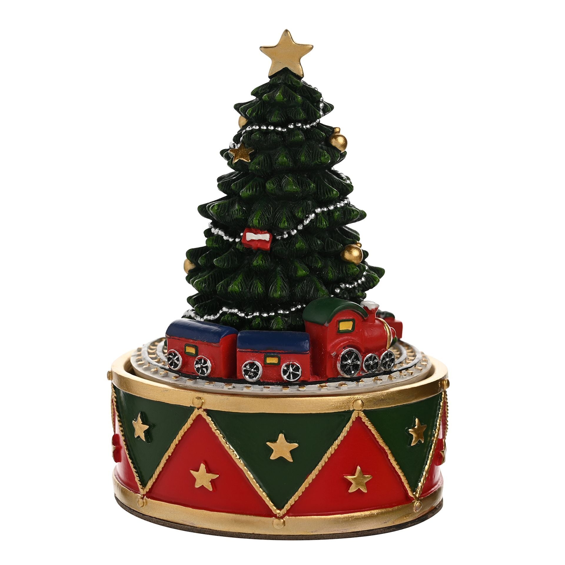 Regal Tidings Christmas Tree & Train Music Box