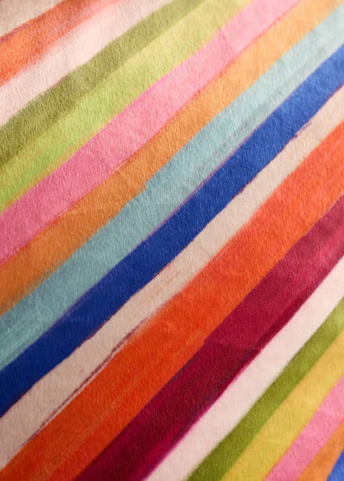 Darling Diagonal Stripe Reversible 50x50cm Filled Cushion Bright