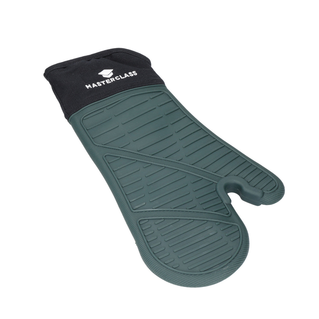 Silicone & Cotton Green Oven Glove