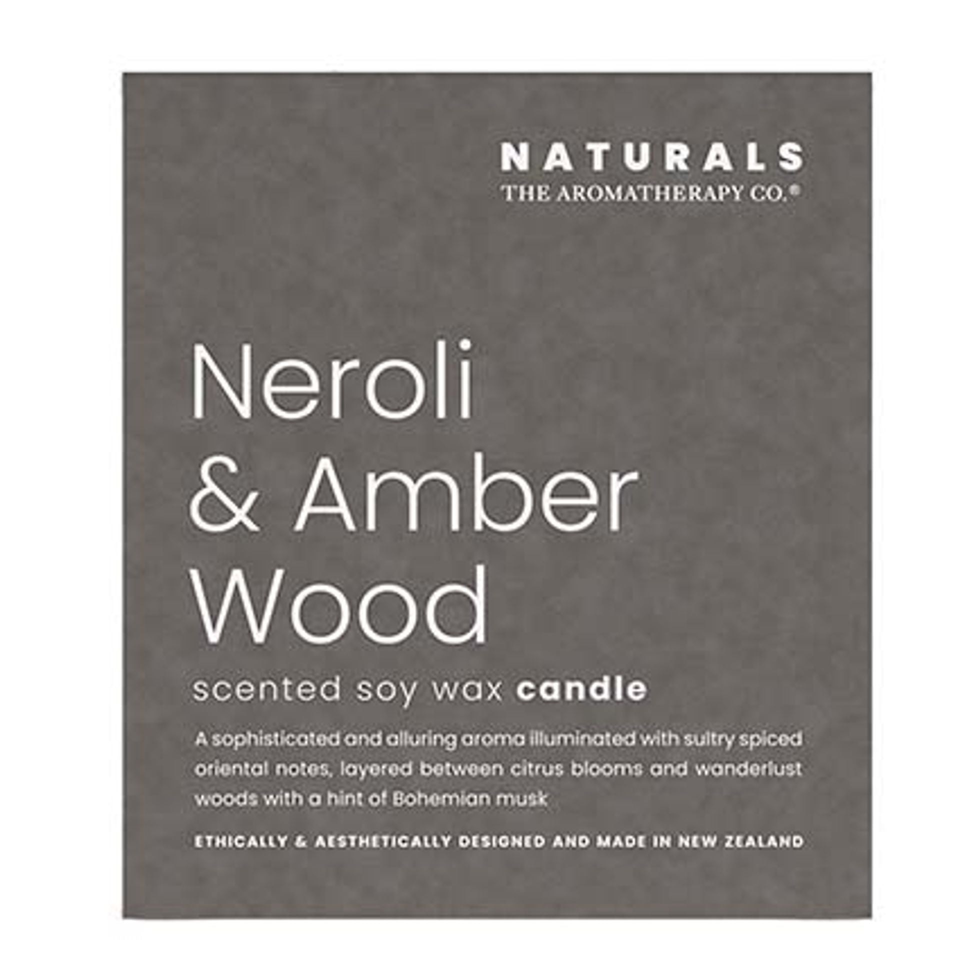 Naturals Candle | Neroli & Amber Wood