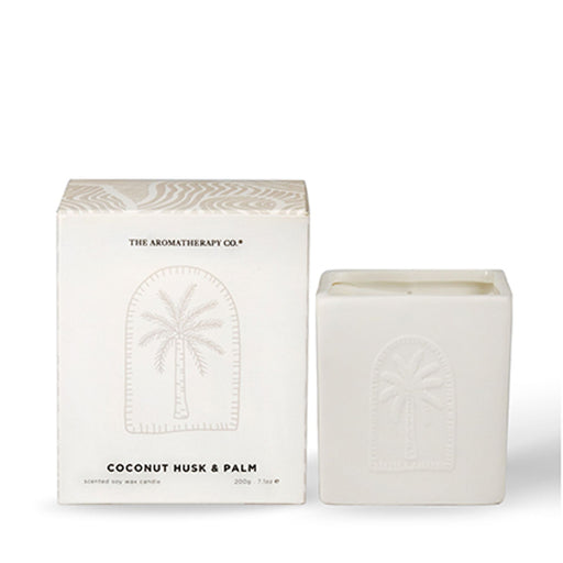 Coconut Husk & Palm Candle