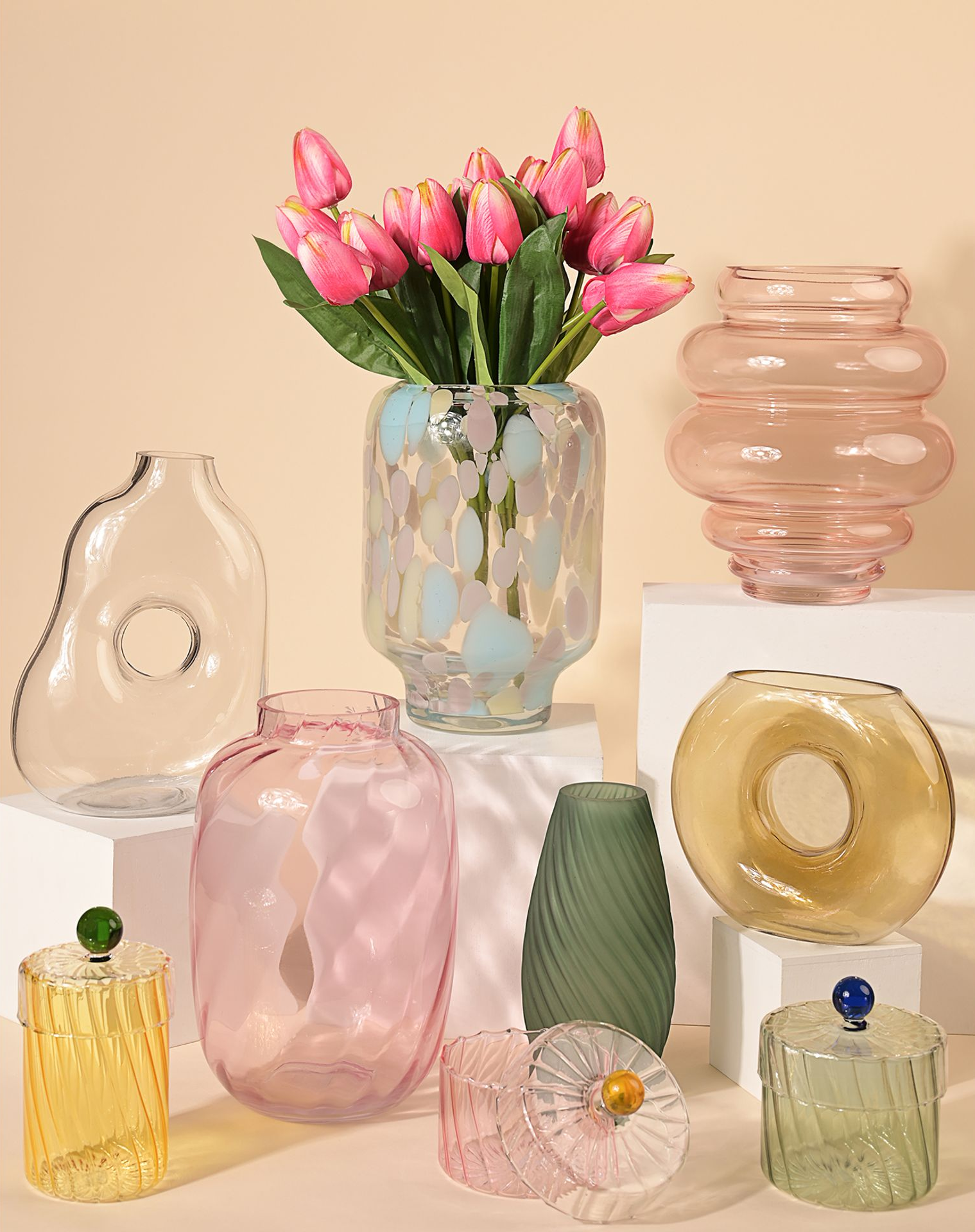 Glass Trinket Box | Green