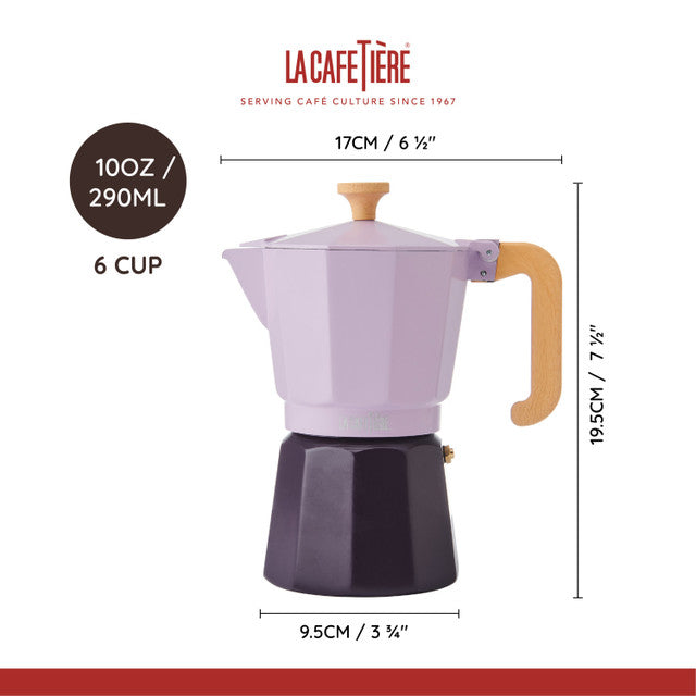 Venice 6-Cup Espresso Maker | Purple
