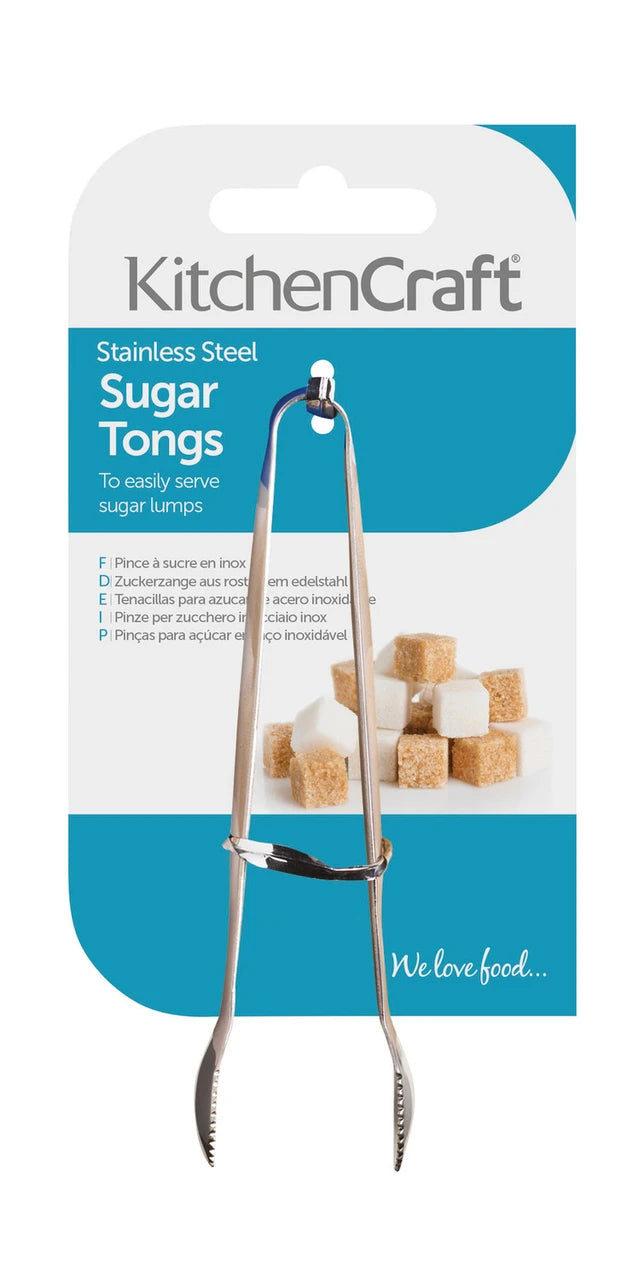 KitchenCraft Stainless Steel Sugar Tongs