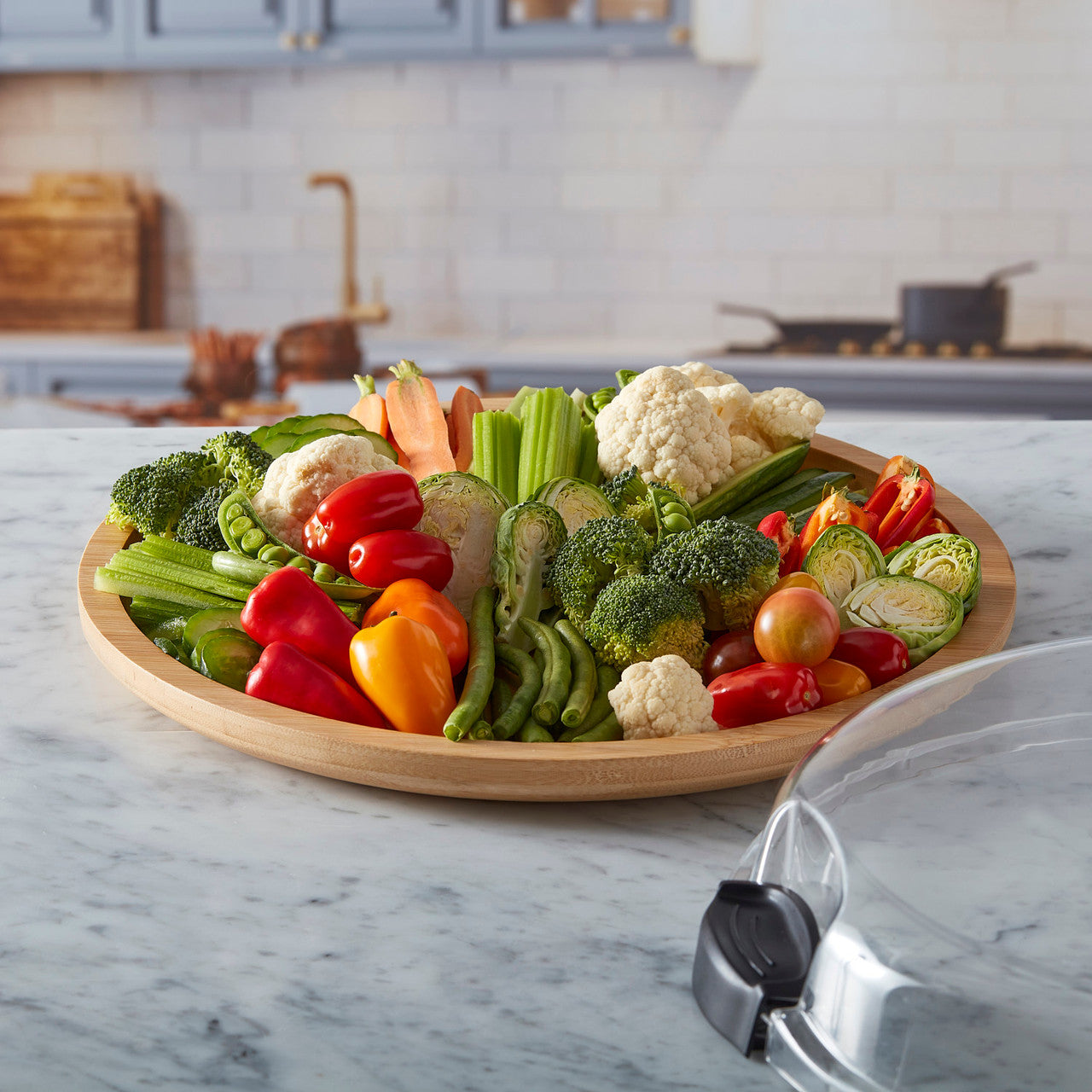 Build-a-Board | Bamboo Round Snack Serving Board