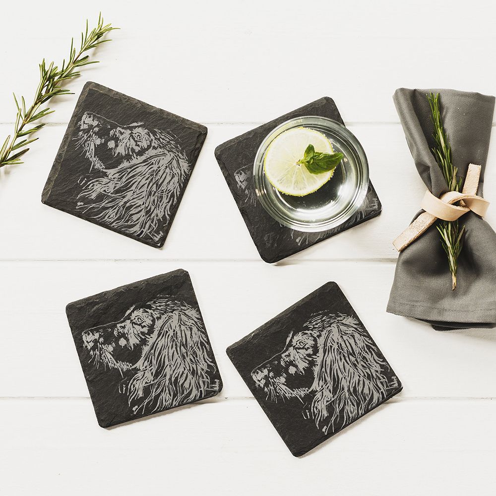 Spaniel | Single Slate Coaster